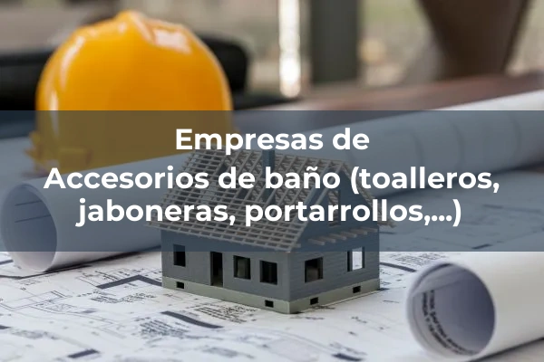 Equipamientos sanitarios 1 Accesorios de baño (toalleros, jaboneras, portarrollos,...)