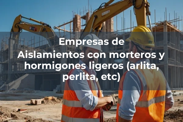 Aislamientos 8 Aislamientos con morteros y hormigones ligeros (arlita, perlita, etc)