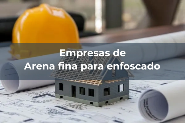 Arena fina para enfoscado
