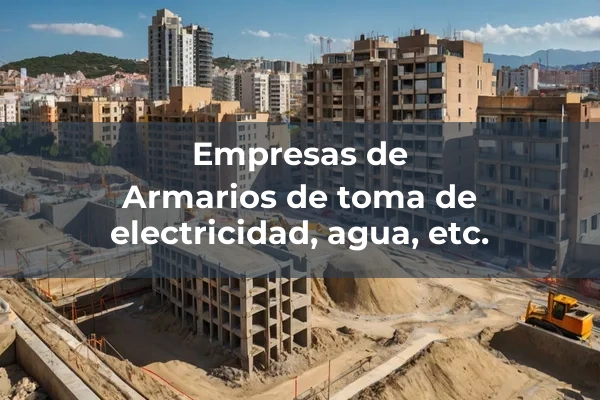 Pantalanes y pasarelas 1 Armarios de toma de electricidad, agua, etc.