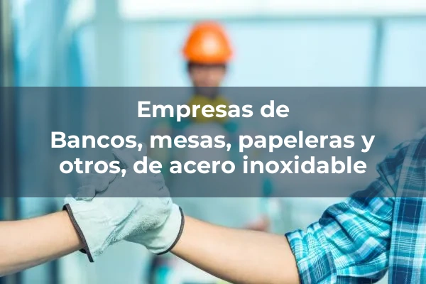 Urbanos 3 Bancos, mesas, papeleras y otros, de acero inoxidable