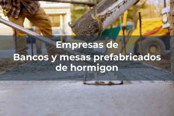 Urbanos 2 Bancos y mesas prefabricados de hormigon