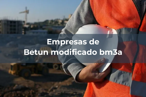 Betunes asfálticos modificados 3 Betun modificado bm3a