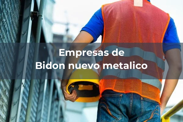 Bidon nuevo metalico