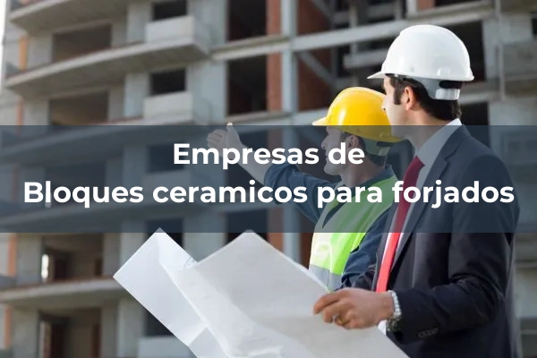 Bloques ceramicos para forjados