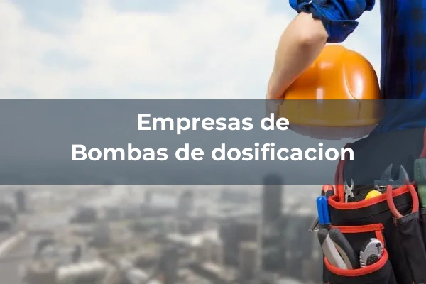 Bombas de dosificacion 1 Bombas de dosificacion