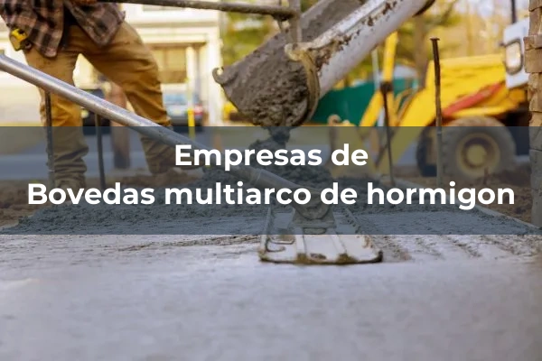 Cajones, bovedas y dovelas 2 Bovedas multiarco de hormigon