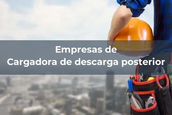 Evacuacion de escombros 3 Cargadora de descarga posterior