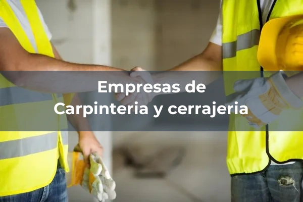 Carpintería y cerrajería