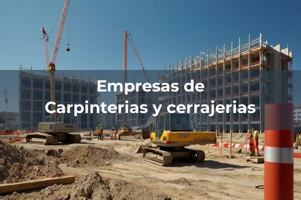 Carpinterías y cerrajería