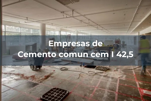 Cementos comunes cem I 3 Cemento comun cem I 42,5