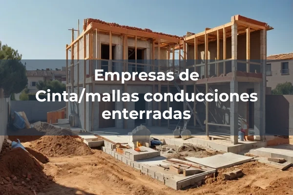 Señalizacion de seguridad y salud 2 Cinta/mallas conducciones enterradas