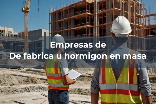 De fabrica u hormigon en masa