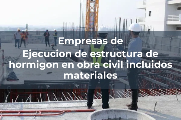 Ejecucion de estructura de hormigon en obra civil incluidos materiales