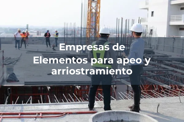Entibaciones y arriostramientos 1 Elementos para apeo y arriostramiento