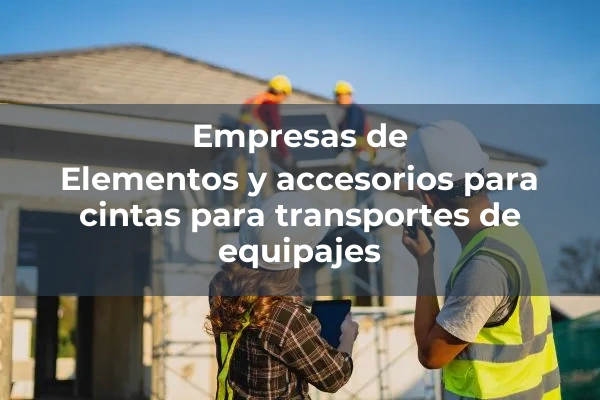 Cintas para transportes de equipajes 2 Elementos y accesorios para cintas para transportes de equipajes