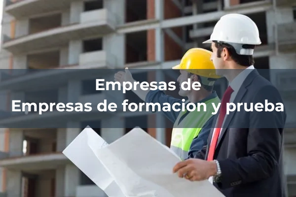 Empresas de formación y prueba