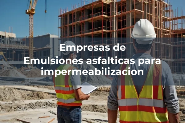 Productos para impermeabilizacion 3 Emulsiones asfalticas para impermeabilizacion