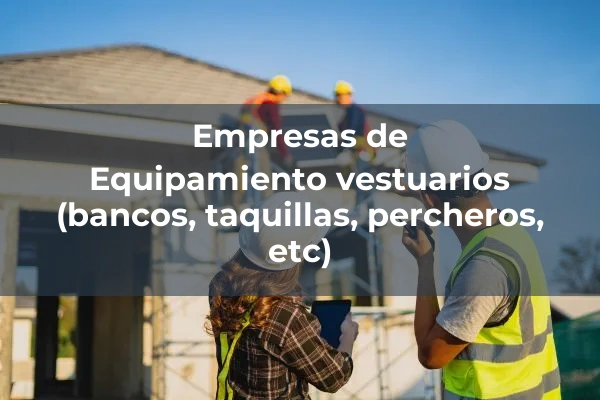 Deportivos 6 Equipamiento vestuarios (bancos, taquillas, percheros, etc)