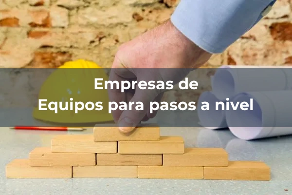 Material para seguridad, comunicacion y control de via 4 Equipos para pasos a nivel