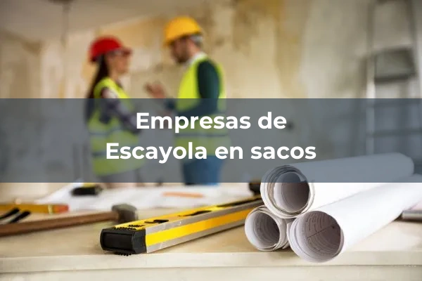 Escayola en sacos