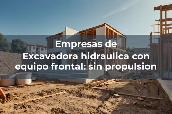 Excavadora hidraulica con rodete de cangilones: con motor electrico 3 Excavadora hidraulica con equipo frontal: sin propulsion