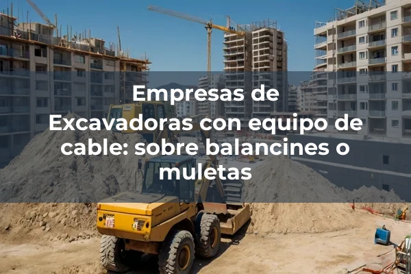 Excavadora hidraulica con rodete de cangilones: con motor electrico 10 Excavadoras con equipo de cable: sobre balancines o muletas