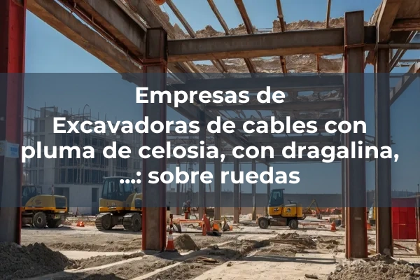 Excavadora hidraulica con rodete de cangilones: con motor electrico 14 Excavadoras de cables con pluma de celosia, con dragalina, ...: sobre ruedas
