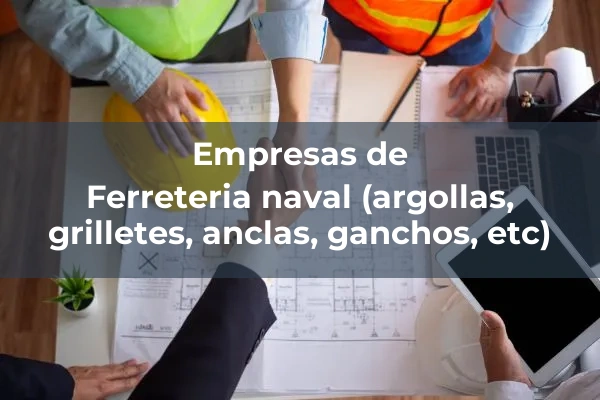 Amarre y defensa 4 Ferreteria naval (argollas, grilletes, anclas, ganchos, etc)