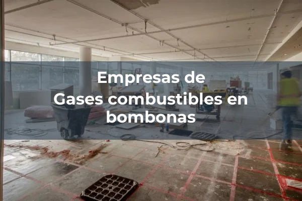 Gases combustibles en bombonas