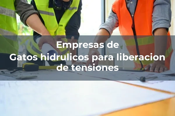 Colocacion de vias 5 Gatos hidrulicos para liberacion de tensiones