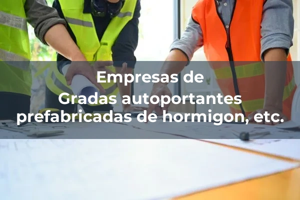 Pilares, jacenas y placas 3 Gradas autoportantes prefabricadas de hormigon, etc.