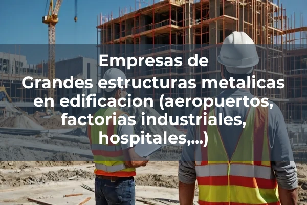 Grandes estructuras metalicas en edificacion (aeropuertos, factorias industriales, hospitales,...)