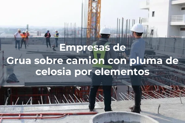 Gruas 3 Grua sobre camion con pluma de celosia por elementos