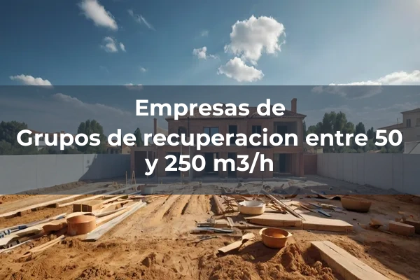 Mezcla y recuperacion de bentonita 4 Grupos de recuperacion entre 50 y 250 m3/h
