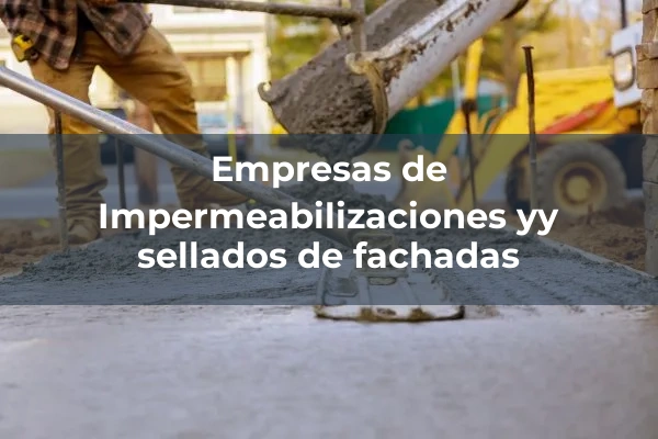 Impermeabilizaciones de estructuras, muros y fachadas 2 Impermeabilizaciones yy sellados de fachadas