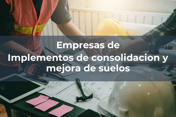 Consolidacion y mejora de suelos 3 Implementos de consolidacion y mejora de suelos