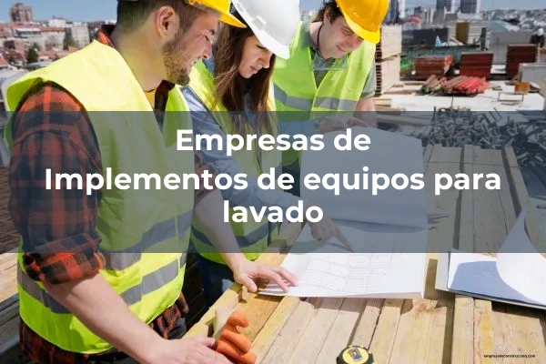 Equipos para lavado 4 Implementos de equipos para lavado