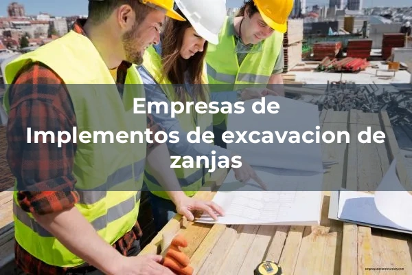 Excavacion de zanjas 1 Implementos de excavacion de zanjas