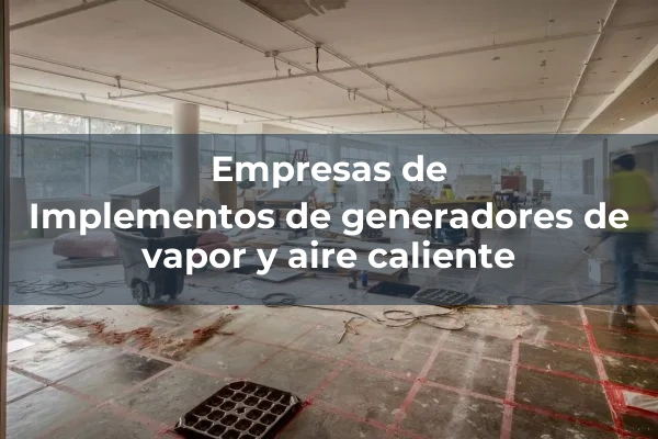 Generadores de vapor y aire caliente 3 Implementos de generadores de vapor y aire caliente