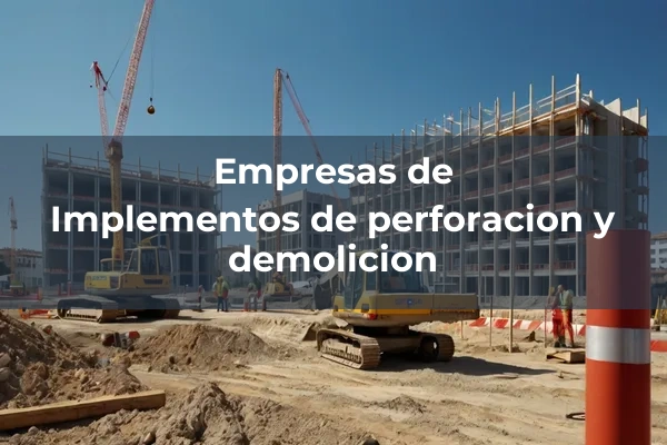 Perforacion y demolicion 3 Implementos de perforacion y demolicion