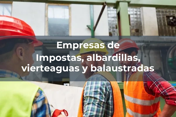 Prefabricados ligeros de hormigon/piedra artificial 12 Impostas, albardillas, vierteaguas y balaustradas