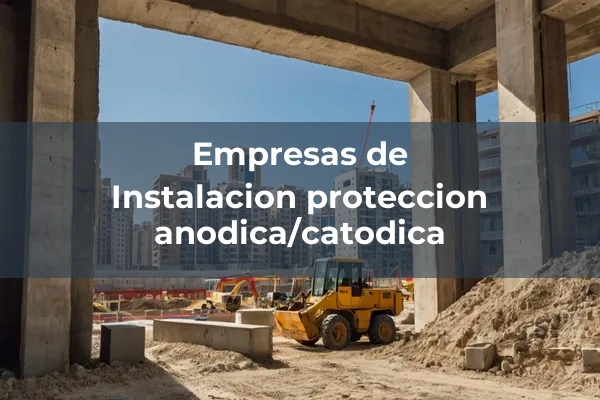 Instalacion proteccion anodica/catodica