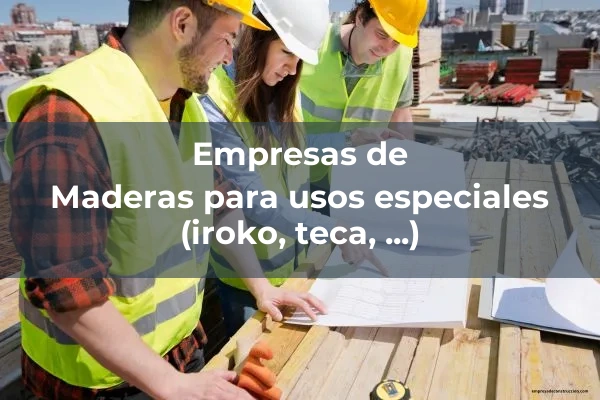 Perfiles y molduras de madera 3 Maderas para usos especiales (iroko, teca, ...)