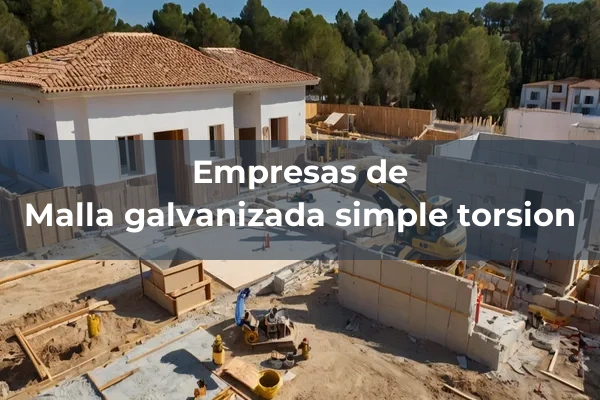 Malla galvanizada simple torsion