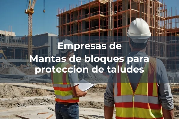Prefabricados ligeros de hormigon/piedra artificial 14 Mantas de bloques para proteccion de taludes
