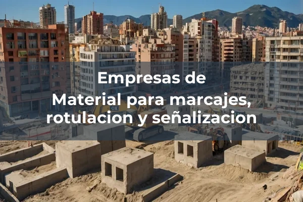 Señalizacion y carteleria interior/exterior 2 Material para marcajes, rotulacion y señalizacion