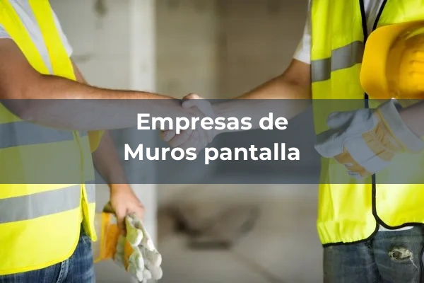 Cimentaciones especiales, sondeos, contención y tratamiento de terrenos 4 Muros pantalla