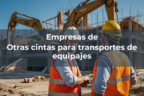 Cintas para transportes de equipajes 4 Otras cintas para transportes de equipajes