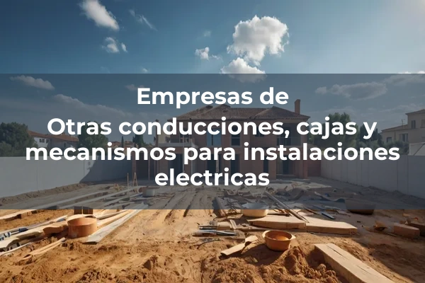 Conducciones, cajas y mecanismos para instalaciones electricas 7 Otras conducciones, cajas y mecanismos para instalaciones electricas